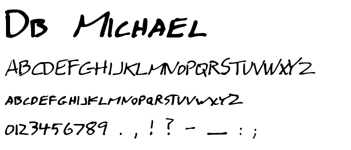 DB Michael font